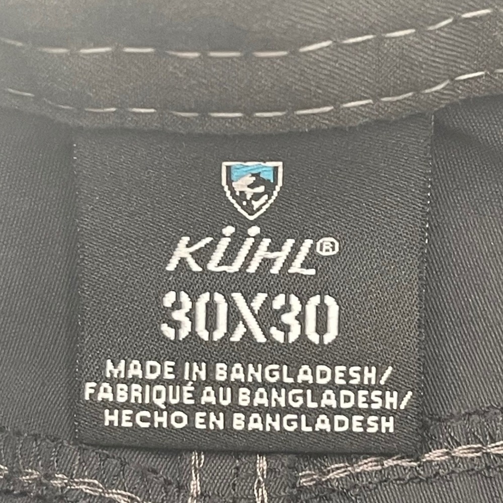 Kuhl Deceptr Mens 30 (32)x30 Charcoal Gray Tapered Technical Hiking Pants 5120 - Picture 3 of 10